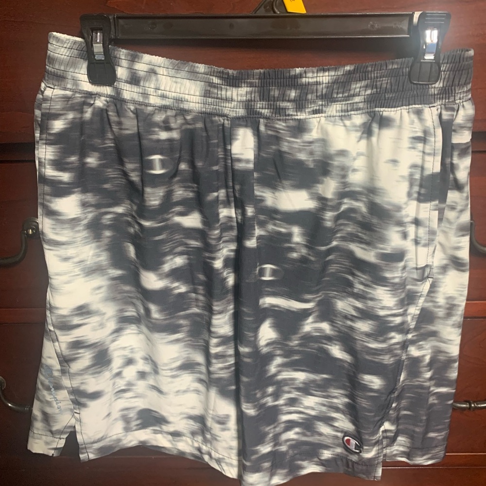 Champion Gray and White Athletic Shorts